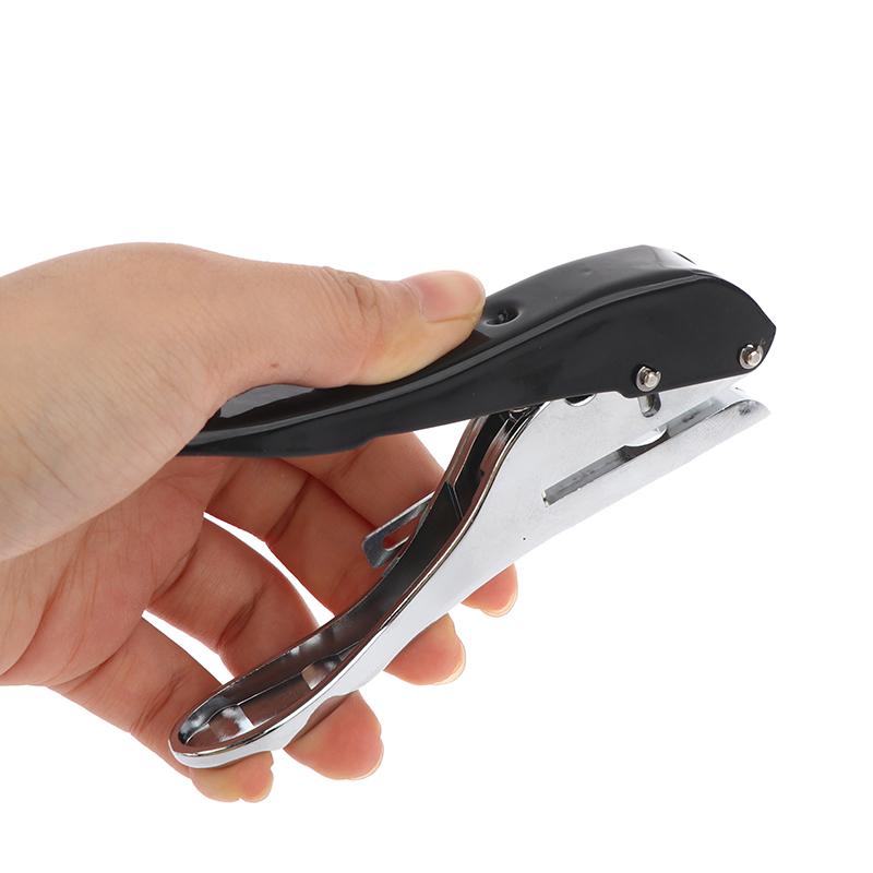 Manuelle Stanz-Kantenanleimzange 8/10 mm Loch Stanzwerkzeug für Kunststoffplatten Papier PVC ABS Öffner Nagelloch Abdeckzange