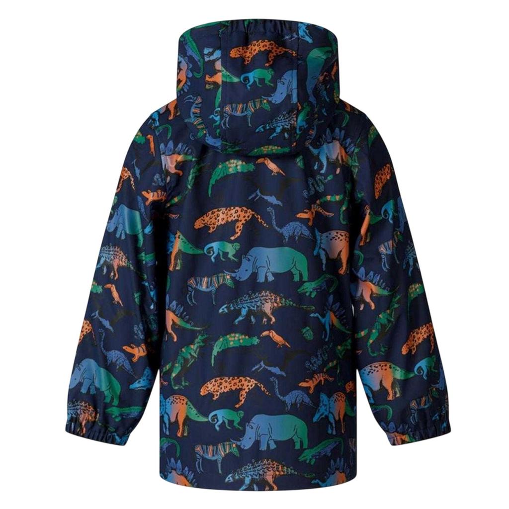 Minoti Boys Dinosaur Waterproof Jacket