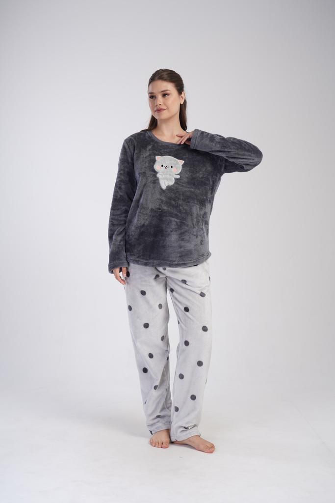 Women's Soft Fluffy Thick Comfortable Warm Pajamas 3XL Plus Sizes