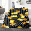 Bart Simpson Flannel Blanket Super Soft Warm Cozy Blanket For Sofa Bed Office Travel Allseason Home Decor Gift