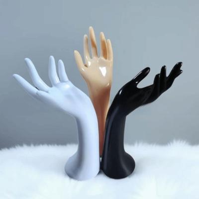 Elegant 29cm Mannequin Hand PVC 3 Color Ring Display Stand Realistic Bracelet Display Stand