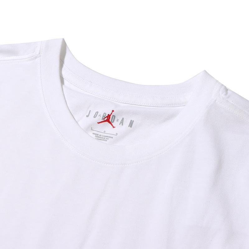 Jordan Fashion Versatile Round Neck Short Sleeve T-Shirt Men Tops White AQ2367-100