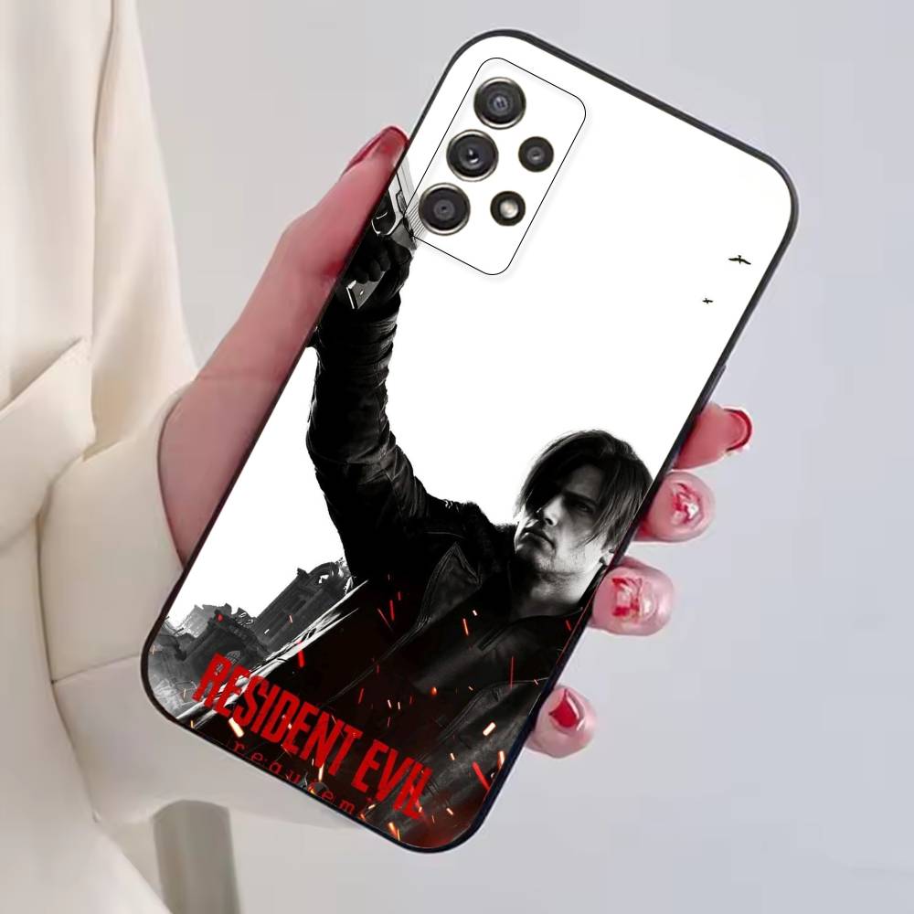 R-Residents Evil Leon Kennedy Phone Case For Samsung S25,S24,S21,S22,S23,S30,Ultra,S20,Plus,Fe,Soft Silicone Black Cover