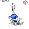 PANPOKI Copper Metal Magic Cat Pet Animal Pendant Bead Component Bead Components Authentic Original Pendant Bead Components Bracelet High Quality