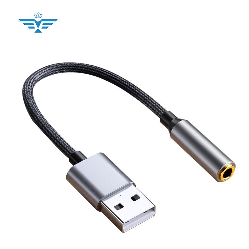 Treiberfreier USB-zu-3,5-mm-Audioadapter für Headset & Mikrofon