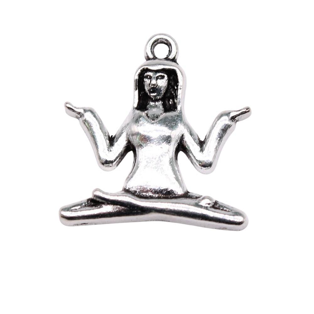 Om Lotus Charms Sports Pendants For Spiritual Yoga Themed Jewelry