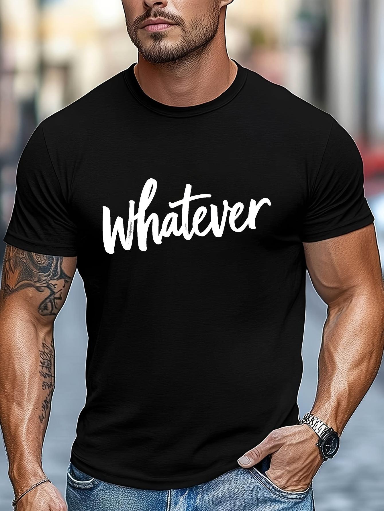 Whatever  Graphic T-shirt - Black XL