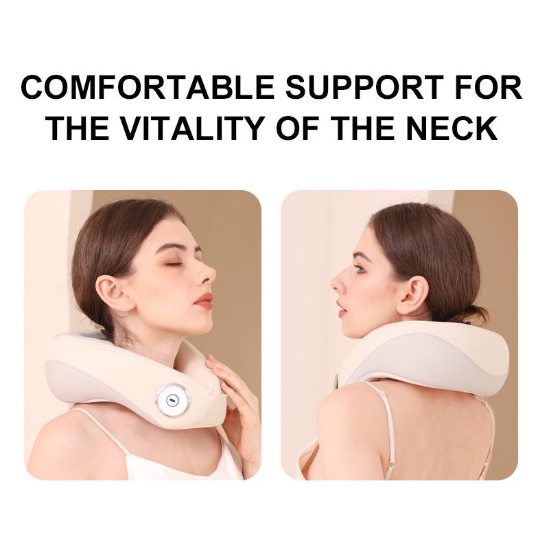 Portable Neck and Shoulder Kneading Massager with Heat Therapy