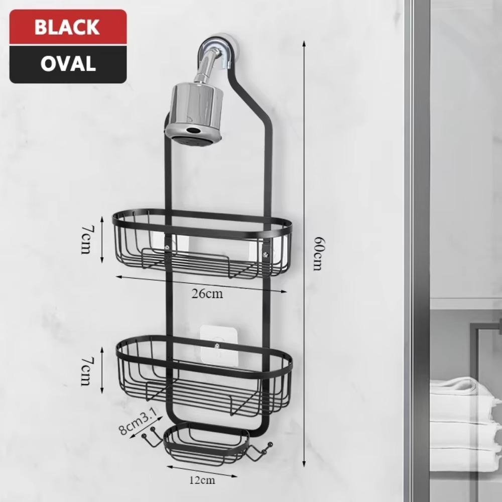 Shower Rack Bathroom Showerhead Storage Holder Non Perforated Shower Gel Storage Stand Home High-capacity Perfumed Soap Basket