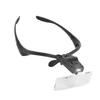 Eyeglass Type Headband Magnifier with 5 Lens LED Lamp for Eyelashes Extension Use
