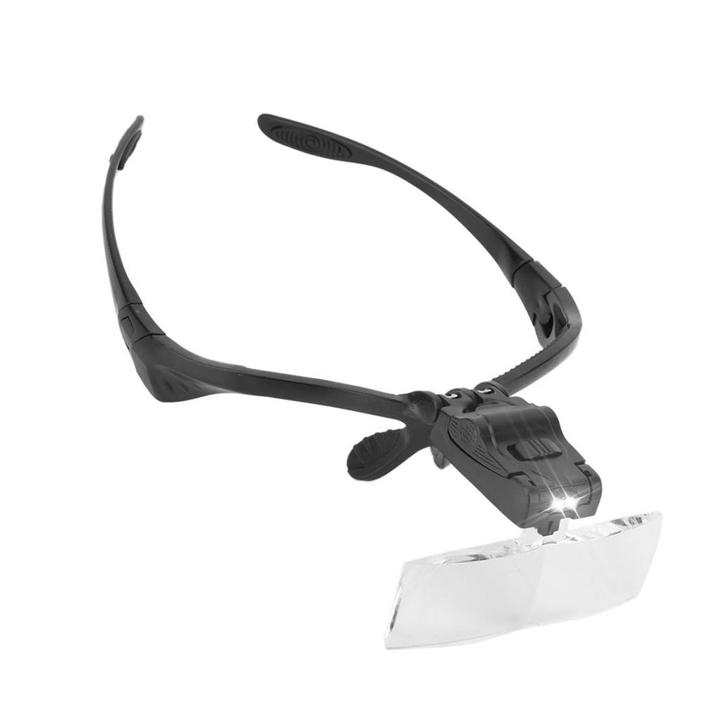 Eyeglass Type Headband Magnifier with 5 Lens LED Lamp for Eyelashes Extension Use