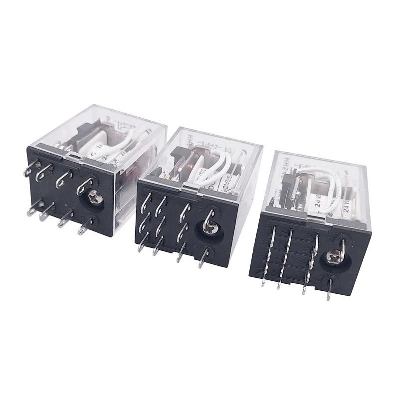 HH52P HH53P HH54P Miniature Coil General Electromagnetic Intermediate Relay Switch LED DC 6V 12V 24V AC 220V MY2NJ/MY3NJ/MY4NJ Relays 5