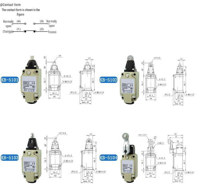 KJTDQ Durable Waterproof Micro Limit Switch