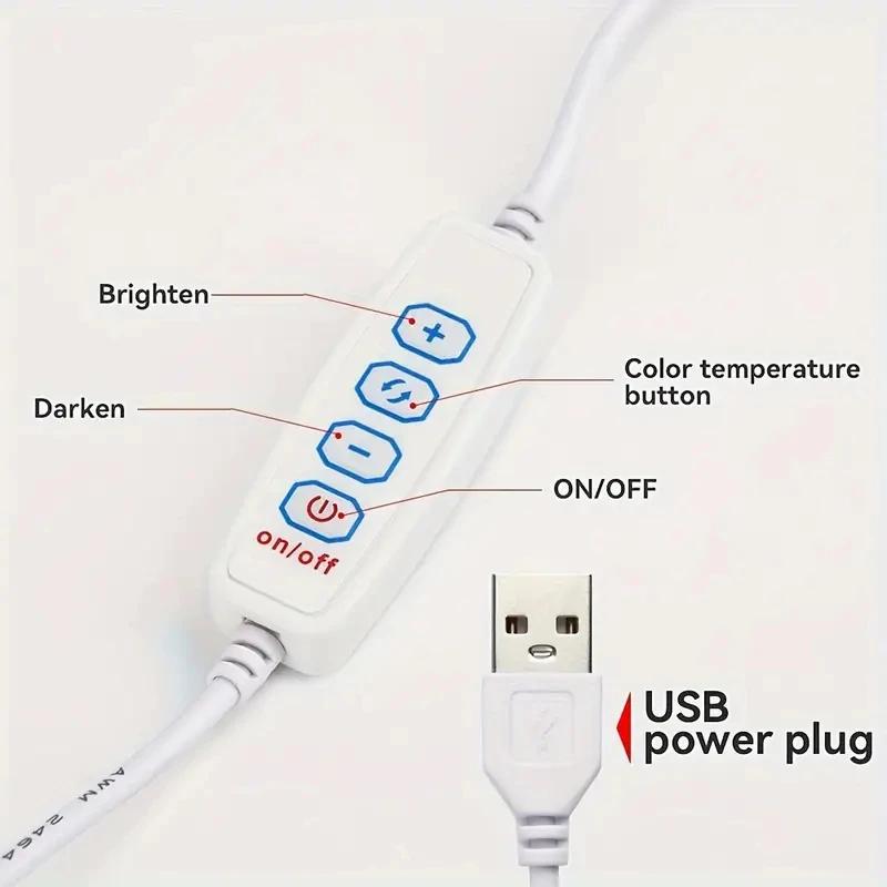 Stylish Mini Desk Lamp 12CM15CM LED USB Rechargeable Touch Control Perfect Nightstand Study Desk Kids Room Home Decor Lighting