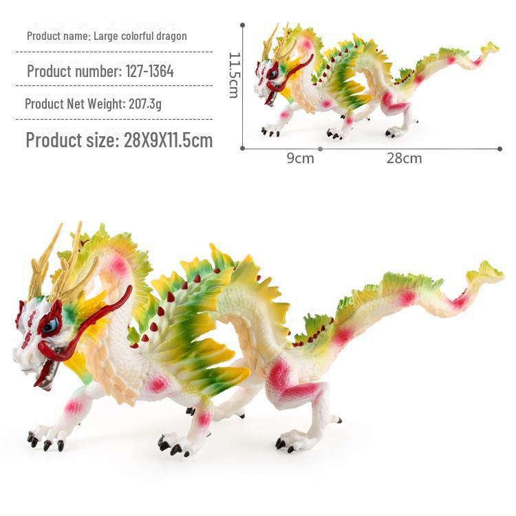 Warcraft Dragon Model Toy: Fire Rock & Stone Dragon, Movable Jaw, Dinosaur Ornament
