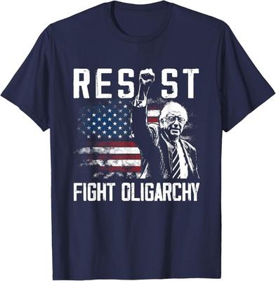 RESIST Bernie Sanders Fight Oligarchy Freedom Protest Unisex T-Shirt