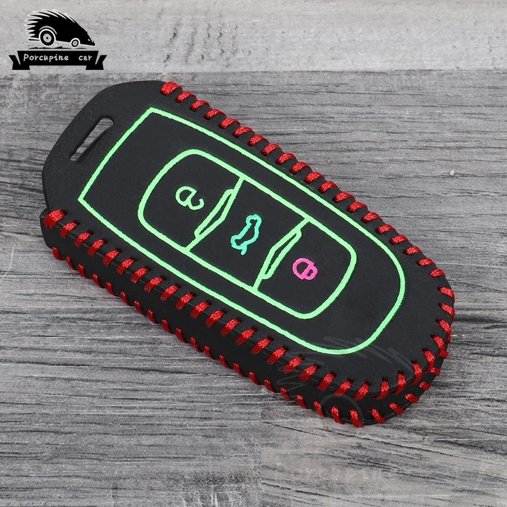 

Luminous Leather Car Key Case Cover For Geely Atlas Boyue Borui Coolray Emgrand Nl3 Ex7 X7 Ec7 Gx7 Ec715 Rv Ec718 Gt Ge Sc6 Gc9