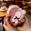 Simulated Chocolate Cake Plush Stuffed Toys Kawaii Cake Nest Doll Pendant Keychain Decoration Creative Gifts For Kids Friends