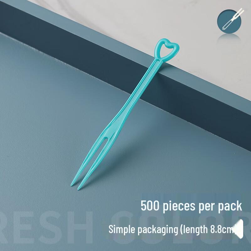 Disposable Heart-Shaped Plastic Fruit Picks