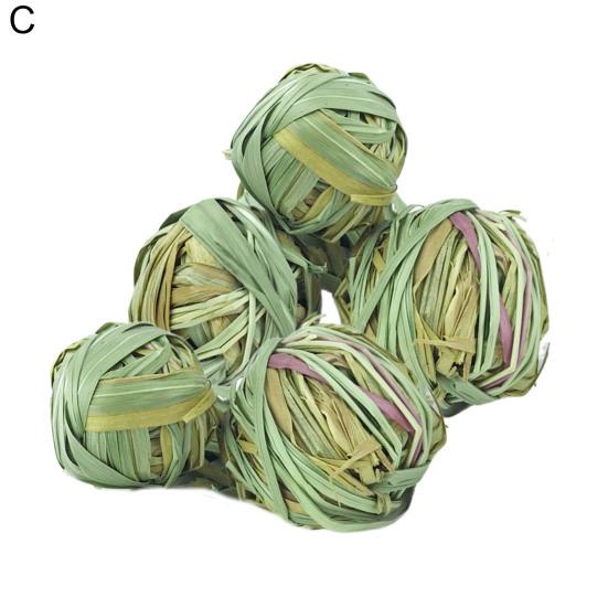 5Pcs/Set Pet Chew Grass Bite Resistant Scratch-resistant Bur-free Lightweight Natural Relieve Boredom Grinding