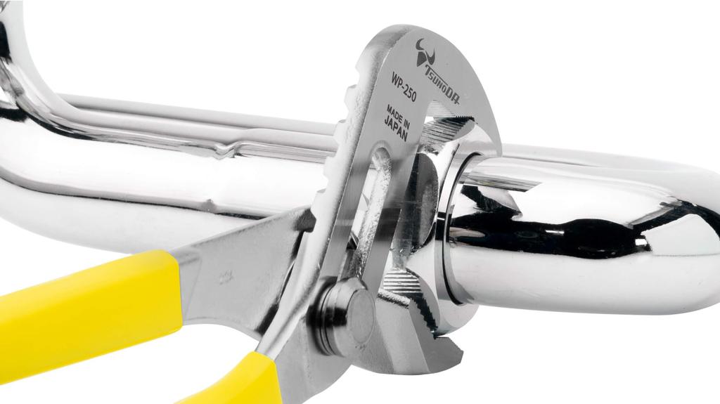 Tsunoda TTC Water Pump Pliers with Fits Groove, 5-Level Adjustment, 6-46mm Pipes, 250mm, WP-250