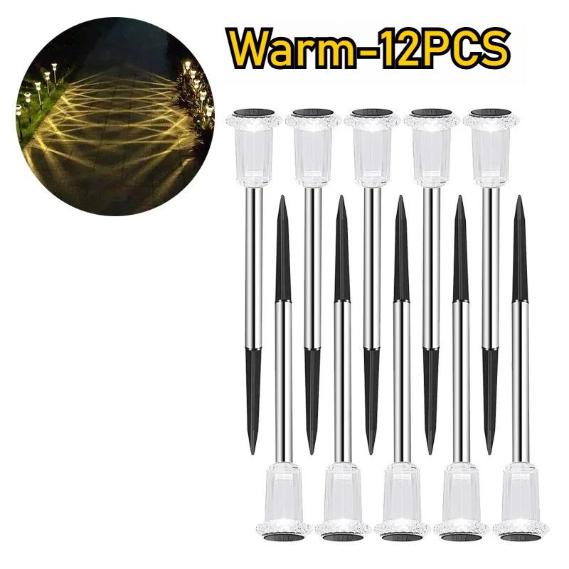 Outdoor Garden Solar Lawn Light Waterproof Outdoor Garden Lighting Stainless Steel Landscape Waterproof Light Shadow Lights