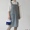 Versatile Denim Apron for Home Chefs Easy Care and Breathable Fabric Cotton Denim Apron for Cooking and Cleaning