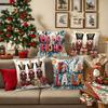 Christmas Nutcracker and Ho Ho Ho/Fa La La Pattern Decorative Pillowcases Sofa room cushion cover home decoration new year gift