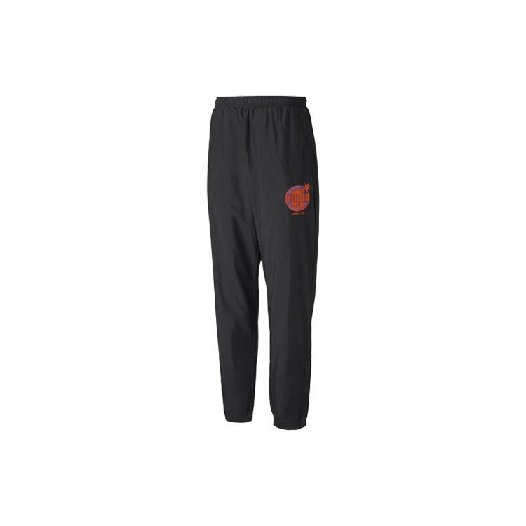 PUMA x The Hundreds Track Pants  Black Red  Men s 596748-01 XXS