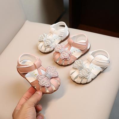 Sandali per neonati, Scarpe da principessa per bambini piccoli 0-1-2 anni, Scarpe da passeggio per bambine estate.