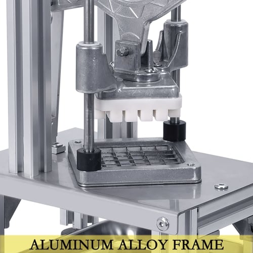 Rismanor Professional French Fry Cutter, 1/4" & 3/8" 6 Wedges, Core-to-Core Stainless Steel Blades, Potato Slicer, Fruit Chopper for Restaurant, Home,