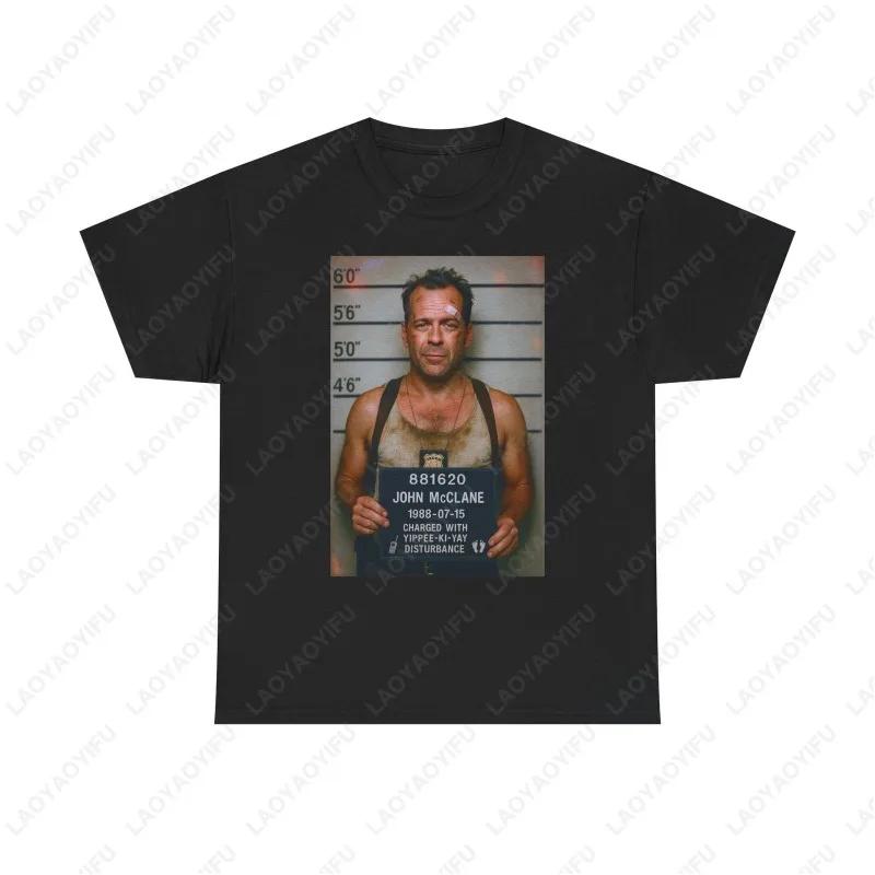 John McClane Mugshot Die Hard Yippee Ki Yay T-shirt XXL