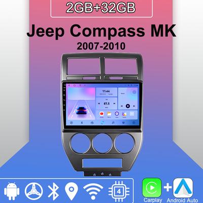 Android Carplay Car Radio For Jeep Compass MK 2007-2010 Multimedia Player Head Unit Stereo GPS Navigation BT WIFI 2+32GB