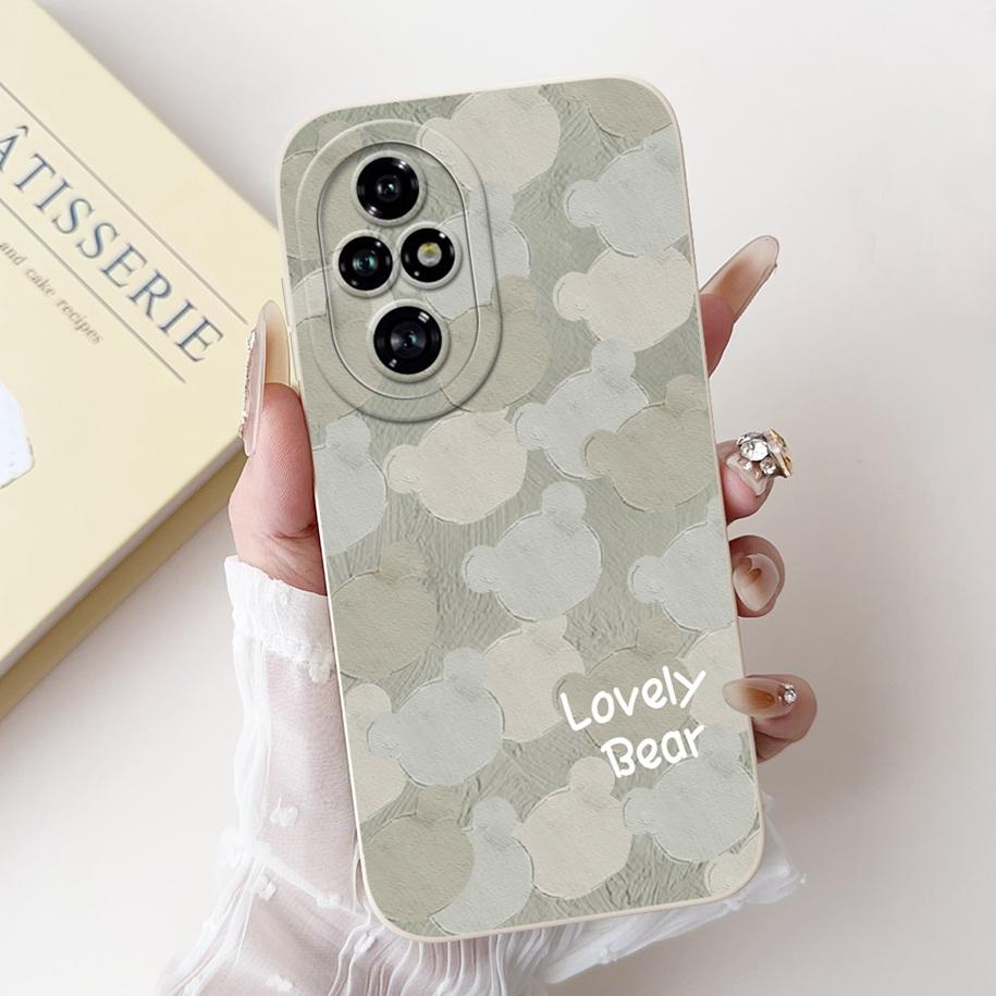For Honor 200 Pro Case ELP-AN00 Phone Cover Popular Flower Avocado Soft Silicone Matte Fundas For Honor 200Pro Protective Bumper
