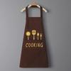 Grembiule da Cucina per la Casa a Prova di Olio Impermeabile Grembiule da Chef per Donne Uomini Moda Grembiule da Caffè Accessori da Cucina WQ002