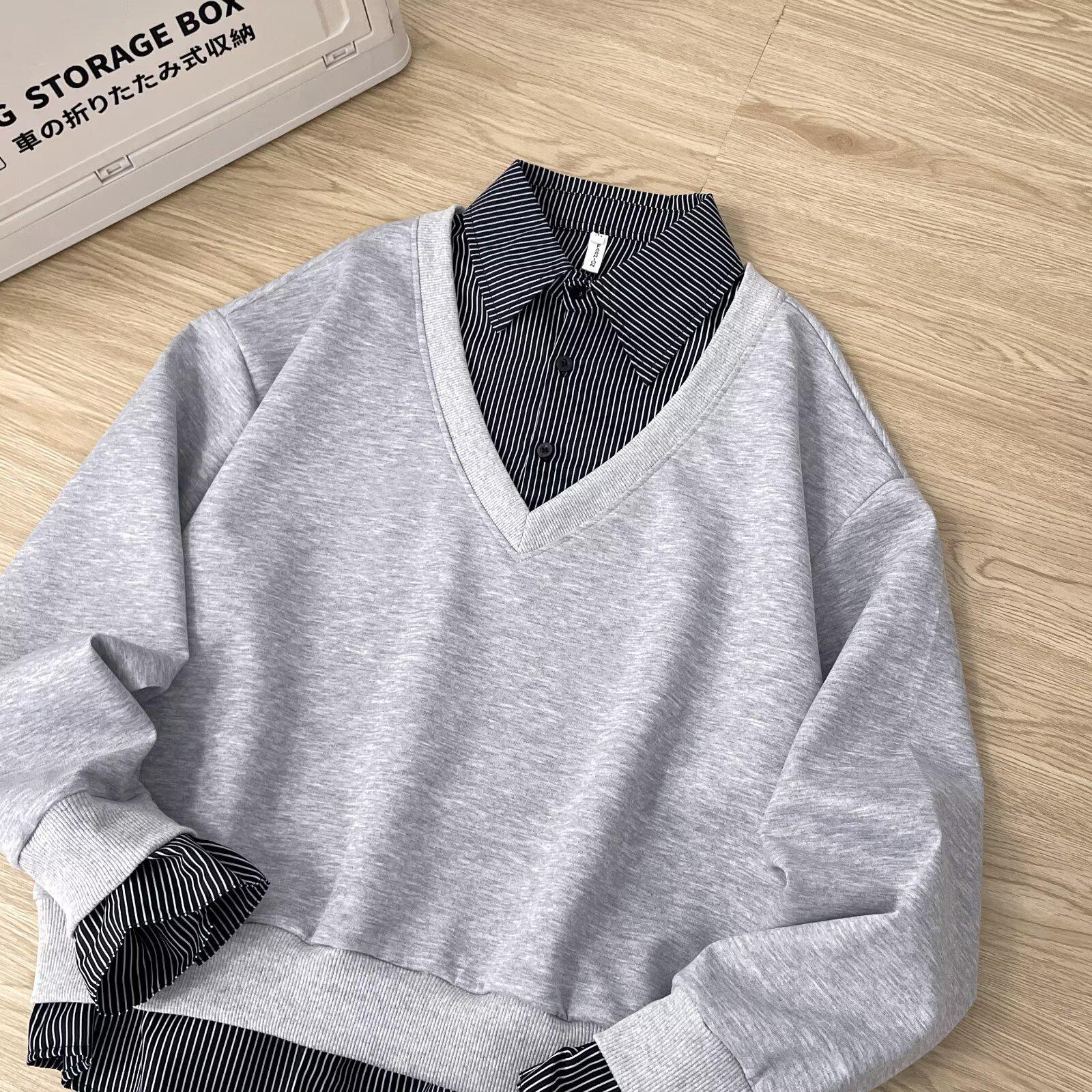 Унисекс Худи с Лацканами и Цветовыми Блоками - Модный, Универсальный, Свободный Дизайн Medium