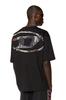 Logo Oval D A110790CATM M Black X Ivory 900 Men's T-Shirt