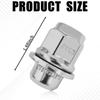 5PCS M12x1.5 Chrome Lug Nuts, Chrome Closed End Mag Style Lug Nuts with Washer Replaces OEM#90084-94001, Lug Nut Lock Set Compatible with Toyota