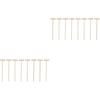 Sewroro Mini Zen Sand Rakes Miniatures 48 Pcs Zen Rake Mini Zen Garden Rakes Meditation Sand Desktop Sand Box Accessories Garden Rake Dining Table
