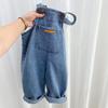 Baby Boy Solid Denim Overalls Child Jean Pants Infant Jumpsuit Children's Clothing Kids Overalls Autumn Girls Outfits