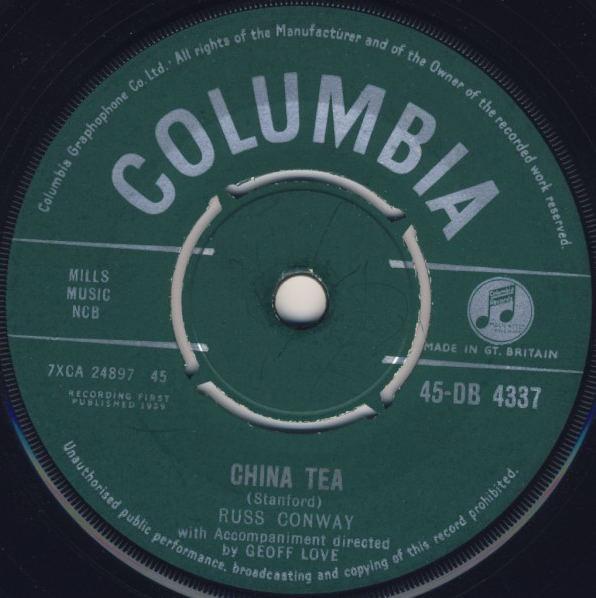 

7inch Record RUSS CONWAY - China Tea 45DB4337 Columbia 1959 UK Pop Used