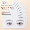 10Pcs False Eyelash Cards Beginner Lash Map Chart Wispy Lashes Reusable Makeup Training Eyelash Extensions Tool Simulated Eye