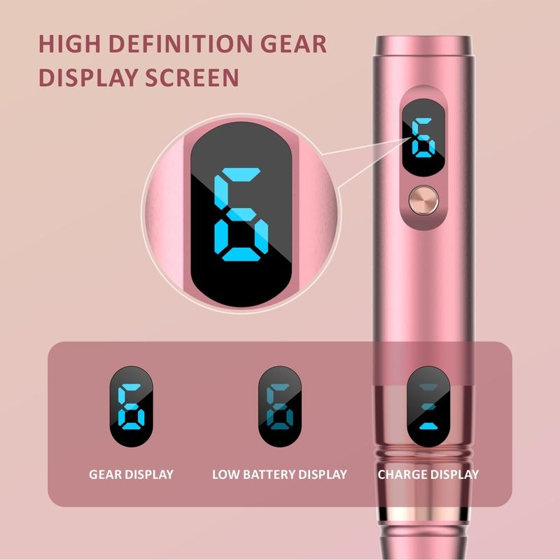 (S02) Stilou Nano Microcristale, Instrument de Îngrijire a Pielii pentru Frumusețe Facială, Instrument de Masaj Facial - Cu 2 Capete de Schimb de Unică Folosință