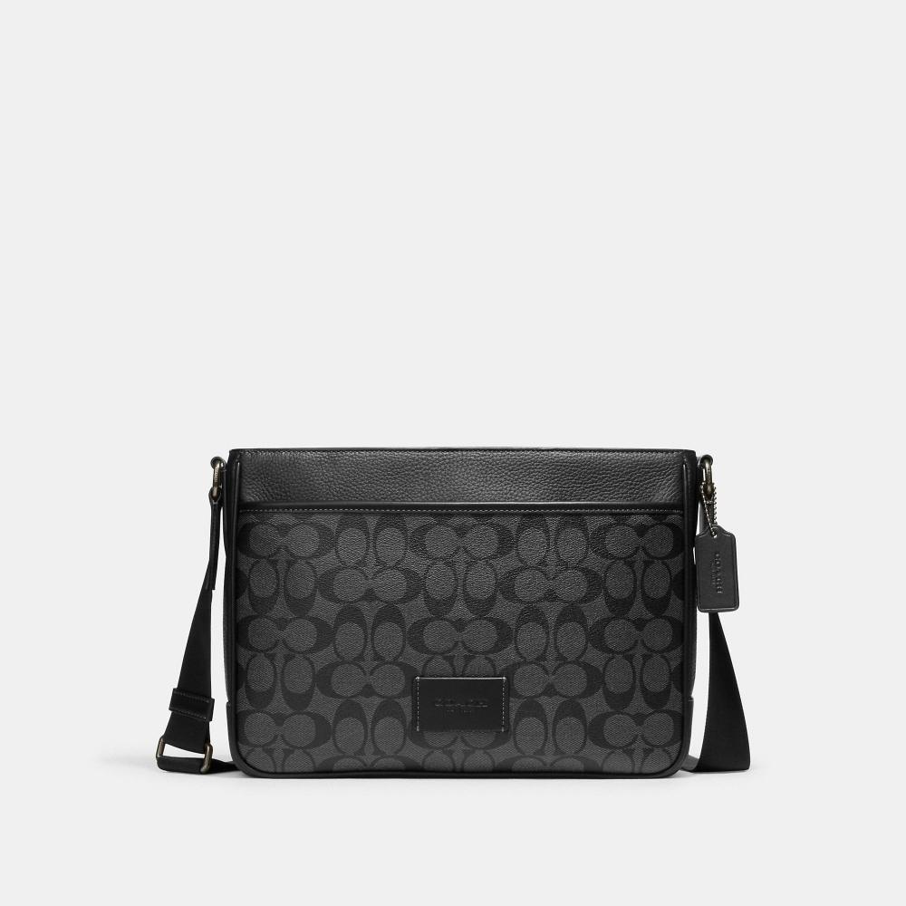 

Через плечо Coach District In Signature Canvas темно-серый, бронзовый цвет