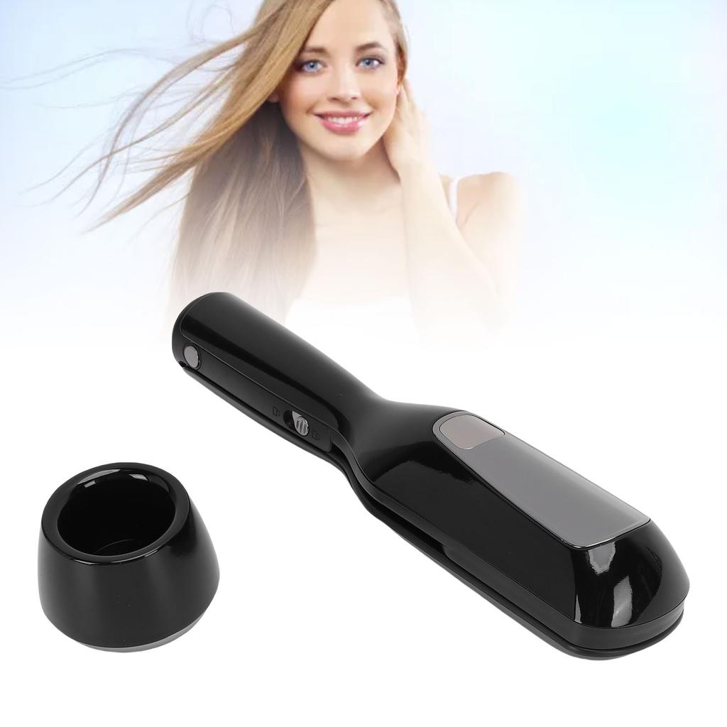Hair Split End Remover Trimmer Rechargable Portable Automatic Split End Remover for Home Travel Use with Base Black