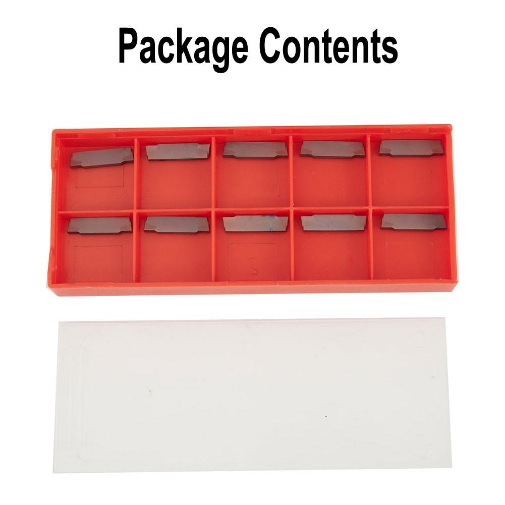 10pcs MGMN200-G LDA Carbide Inserts Blades for Grooving Cutting Lathe Tool