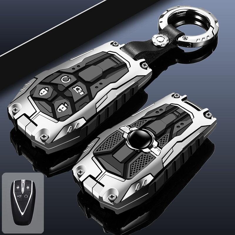 Zinc Alloy Car Key Case Cover For Changan Eado Unit Cs35Plus Cs55Plus Cs75Plus Smart Protected Keychains Interior Accessories