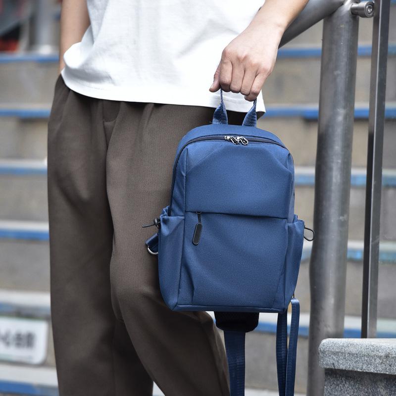 New casual men's Oxford cloth breast bag simple trend thickened shoulder messenger bag student travel bag backpack