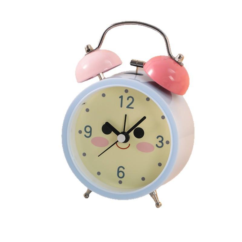 Cute clock for desktop students Children's high-value oversized clock Learning living room Mini mechanical alarm clock