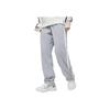 Li Ning Sports Fashion Series Color Block Loose Straight Leg Sports Pants Women Bottoms Flower-Gray AKLT668-1